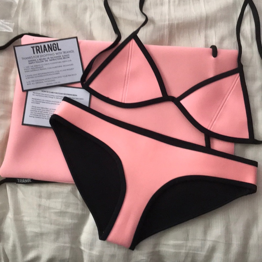 Triangl California Coral Neoprene Bikini Set